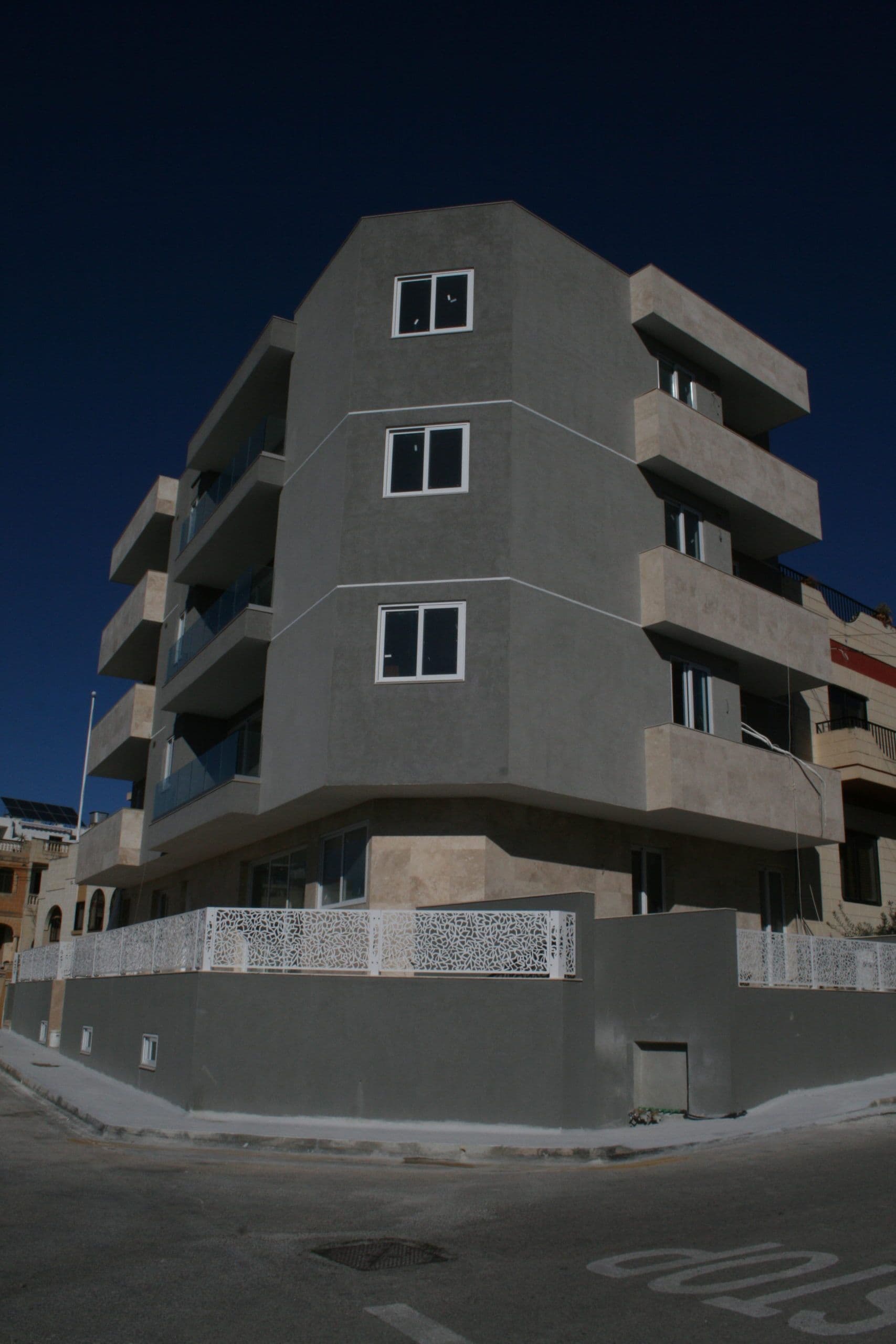 Valley View Court apartment block in Mosta