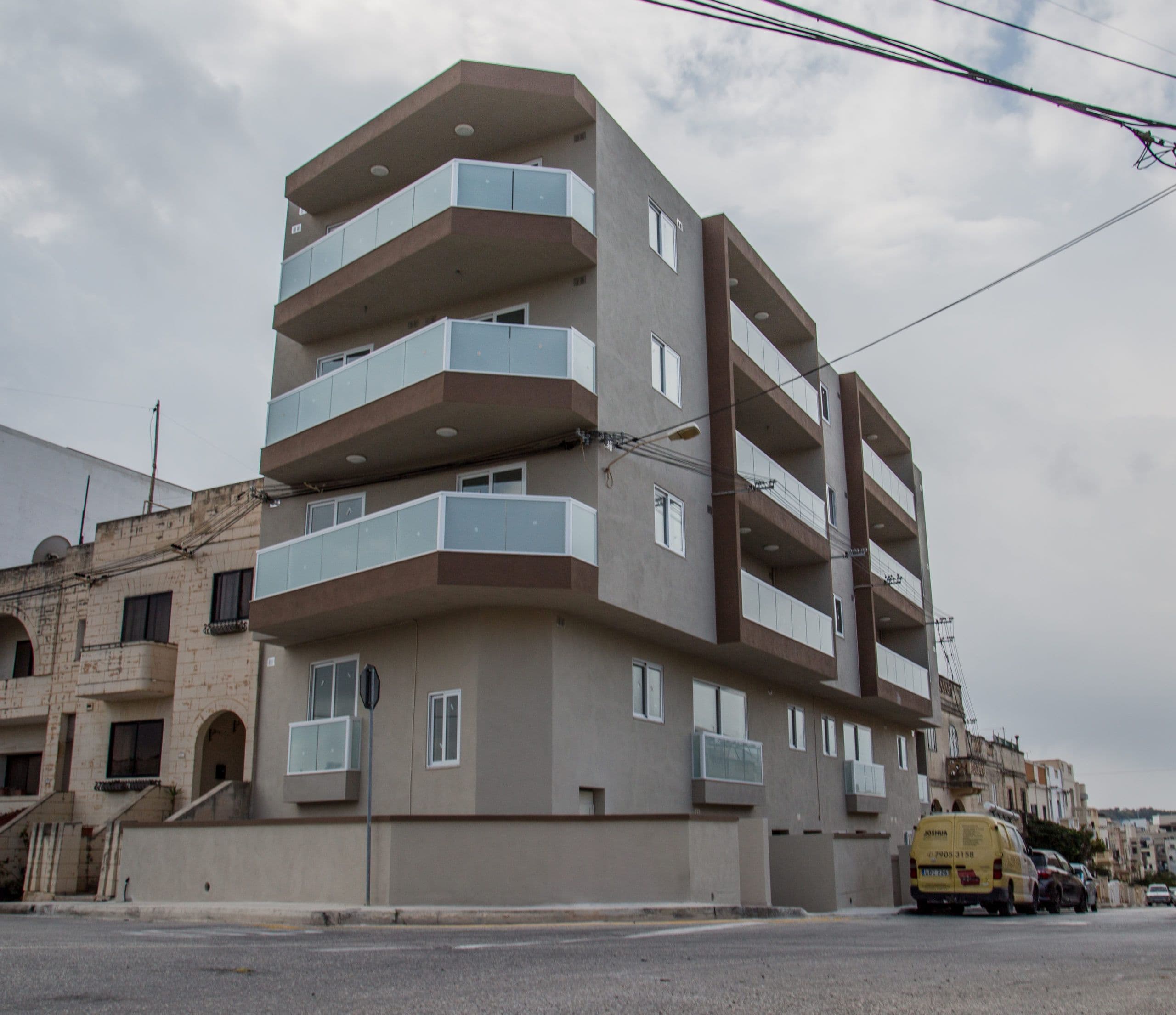 Atlantis apartment block in Mosta